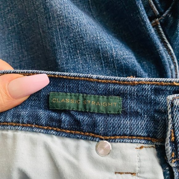 LRL Lauren Ralph Lauren Classic Straight Jeans Sz 4 Medium Wash - Picture 12 of 14